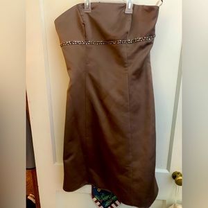 Womens semi formal dress, dark metallic color. NEW with tags size 12 never worn